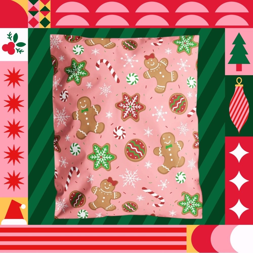 10 POLYMAILERS - Gingerbread Man